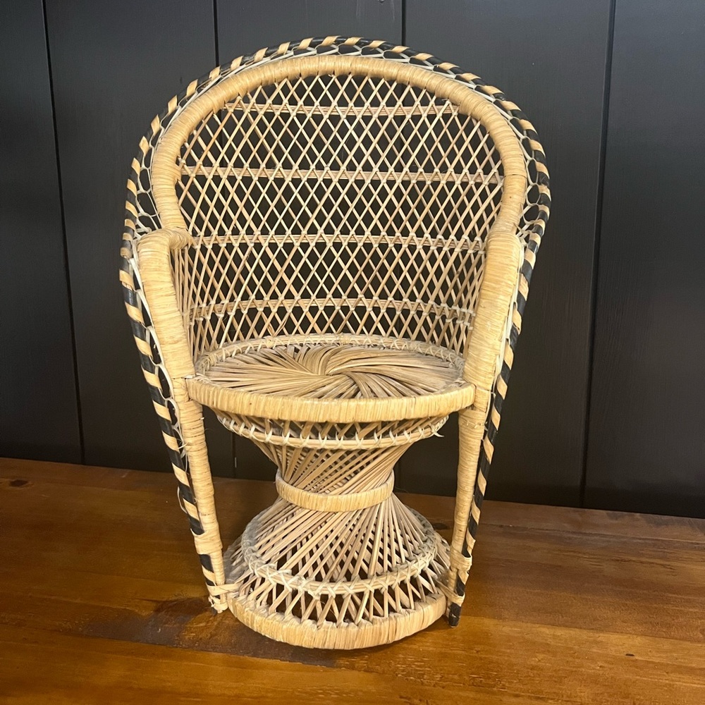 Miniature Peacock Chair / Plant Stand